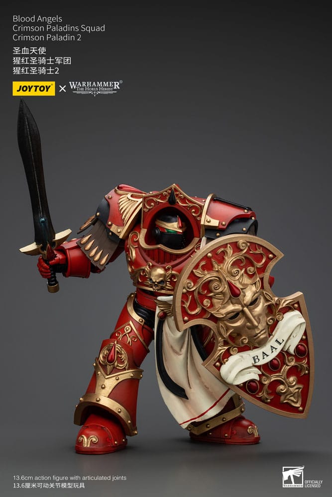 Warhammer The Horus Heresy Actionfigur 1/18 Blood Angels Crimson Paladins Squad Crimson Paladin 2 14 cm Image 8