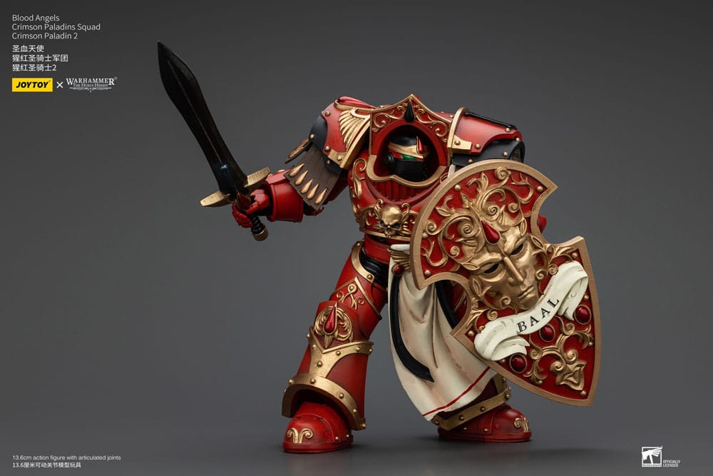 Warhammer The Horus Heresy Actionfigur 1/18 Blood Angels Crimson Paladins Squad Crimson Paladin 2 14 cm Image 9