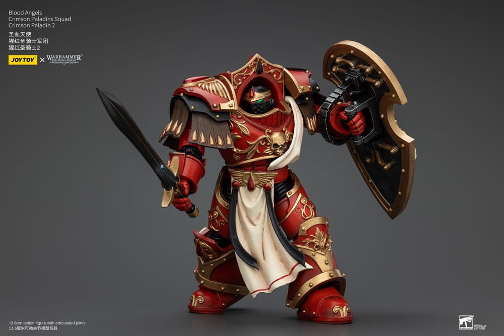 Warhammer The Horus Heresy Actionfigur 1/18 Blood Angels Crimson Paladins Squad Crimson Paladin 2 14 cm Image 10