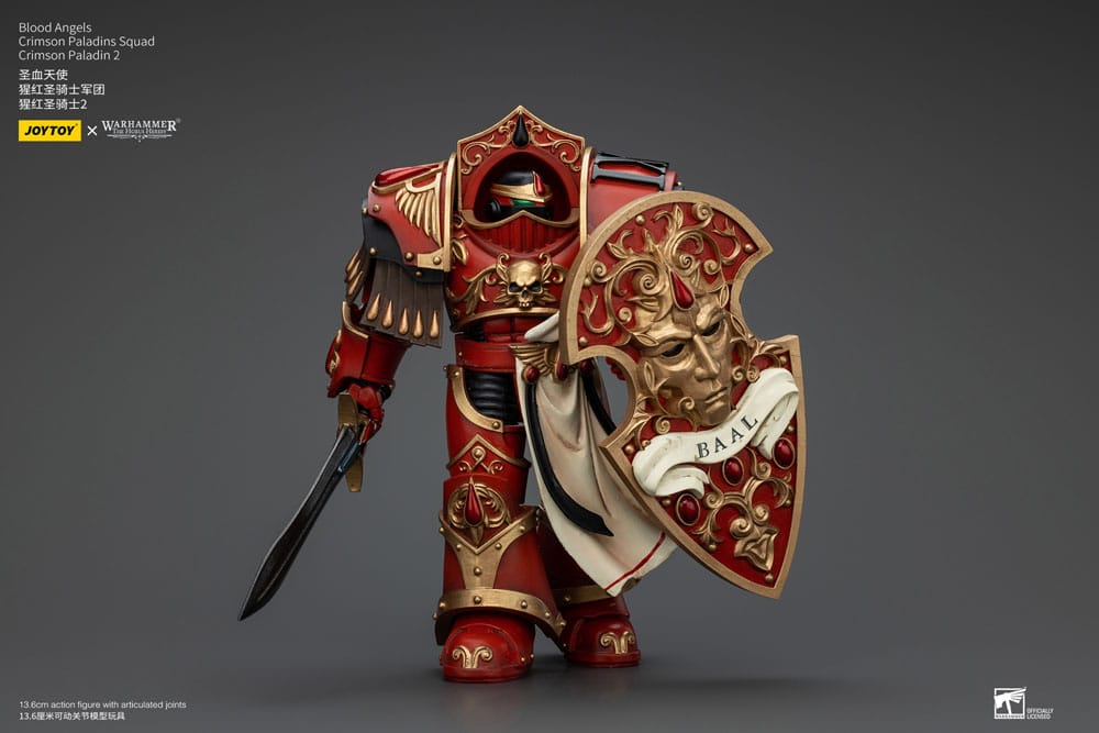Warhammer The Horus Heresy Actionfigur 1/18 Blood Angels Crimson Paladins Squad Crimson Paladin 2 14 cm Image 11