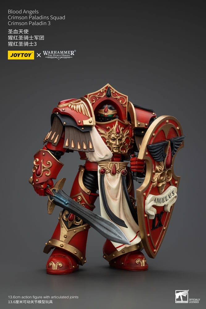 Warhammer The Horus Heresy Actionfigur 1/18 Blood Angels Crimson Paladins Squad Crimson Paladin 3 14 cm Image 2