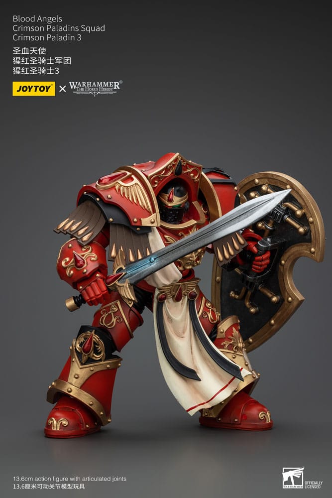 Warhammer The Horus Heresy Actionfigur 1/18 Blood Angels Crimson Paladins Squad Crimson Paladin 3 14 cm Image 4