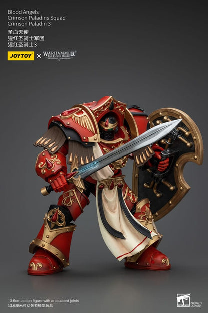 Warhammer The Horus Heresy Actionfigur 1/18 Blood Angels Crimson Paladins Squad Crimson Paladin 3 14 cm Image 4