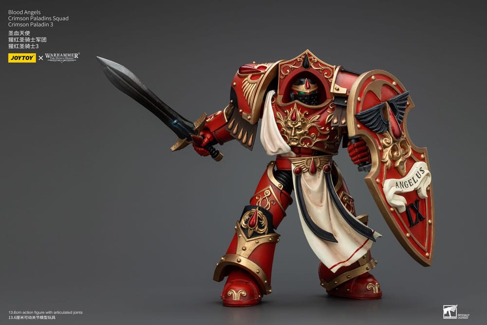 Warhammer The Horus Heresy Actionfigur 1/18 Blood Angels Crimson Paladins Squad Crimson Paladin 3 14 cm Image 5