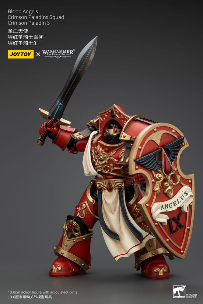 Warhammer The Horus Heresy Actionfigur 1/18 Blood Angels Crimson Paladins Squad Crimson Paladin 3 14 cm Image 7