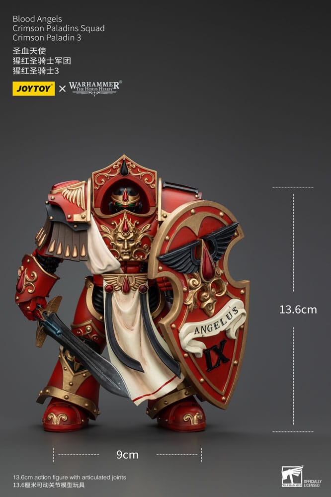 Warhammer The Horus Heresy Actionfigur 1/18 Blood Angels Crimson Paladins Squad Crimson Paladin 3 14 cm Image 9