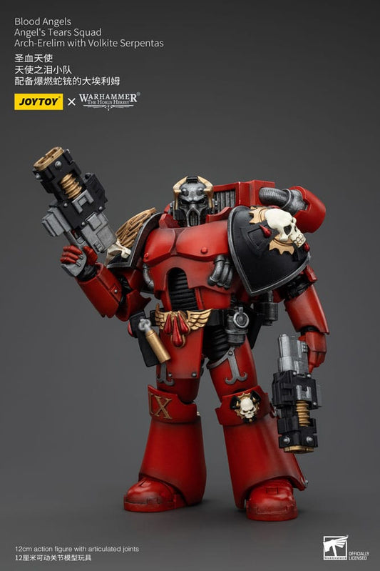 Warhammer The Horus Heresy Actionfigur 1/18 Blood Angels Angel's Tears Squad Arch-Erelim with Volkite Serpentas 12 cm Image 1