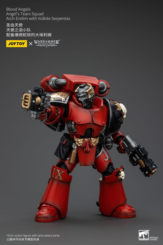 Warhammer The Horus Heresy Actionfigur 1/18 Blood Angels Angel's Tears Squad Arch-Erelim with Volkite Serpentas 12 cm Image 3