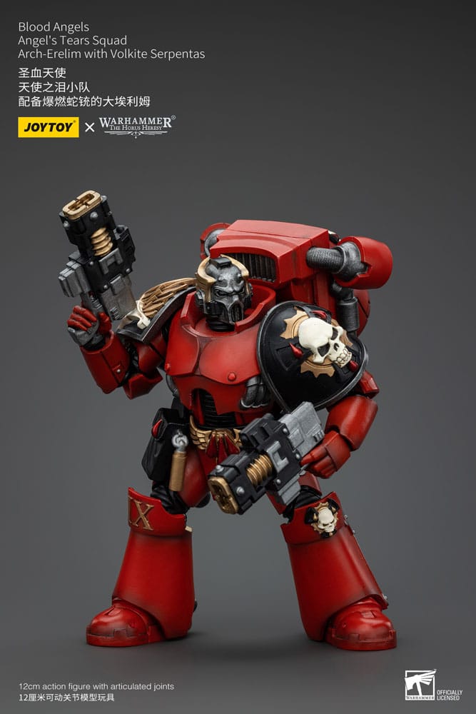 Warhammer The Horus Heresy Actionfigur 1/18 Blood Angels Angel's Tears Squad Arch-Erelim with Volkite Serpentas 12 cm Image 5