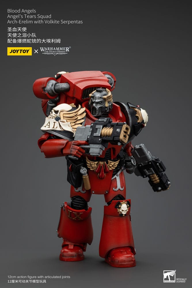 Warhammer The Horus Heresy Actionfigur 1/18 Blood Angels Angel's Tears Squad Arch-Erelim with Volkite Serpentas 12 cm Image 6