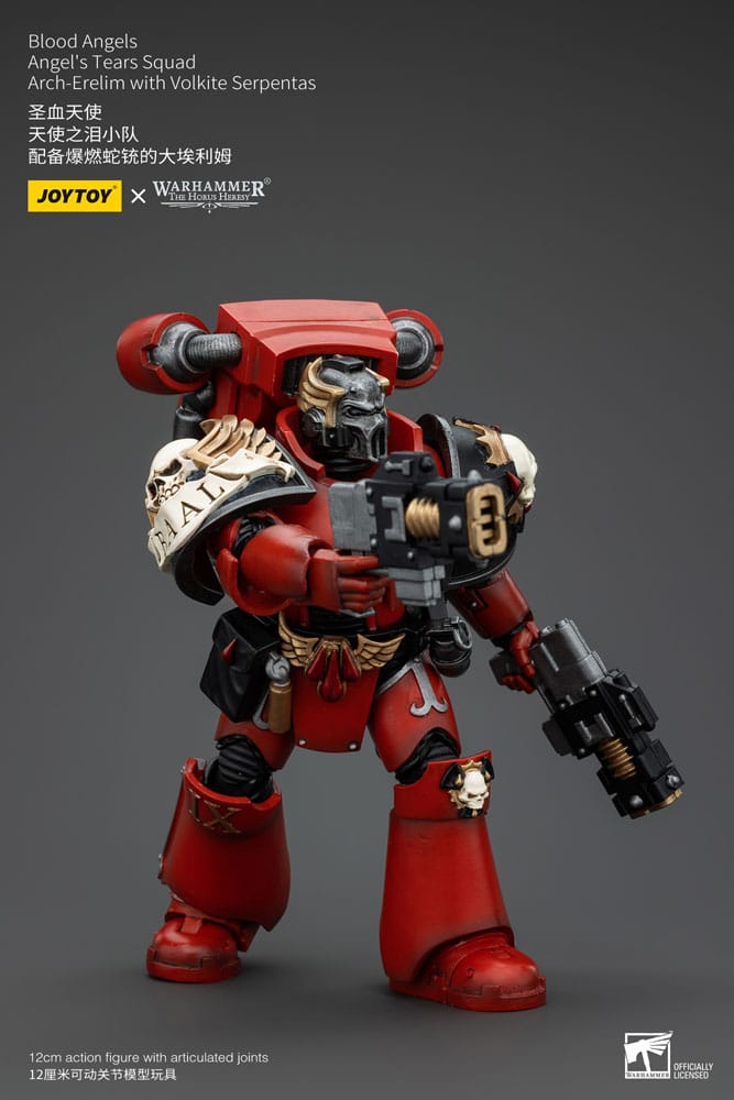 Warhammer The Horus Heresy Actionfigur 1/18 Blood Angels Angel's Tears Squad Arch-Erelim with Volkite Serpentas 12 cm Image 7