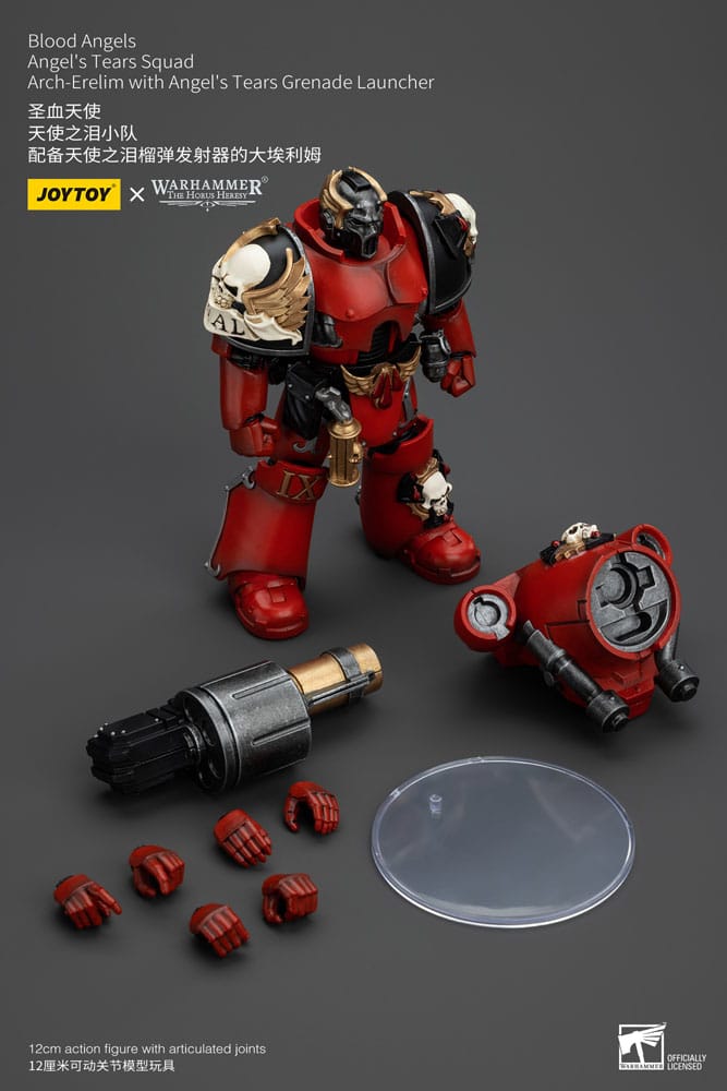 Warhammer The Horus Heresy Actionfigur 1/18 Blood Angels Angel's Tears Squad Arch-Erelim with Angel's Tears Grenade Launcher 12 cm Image 8