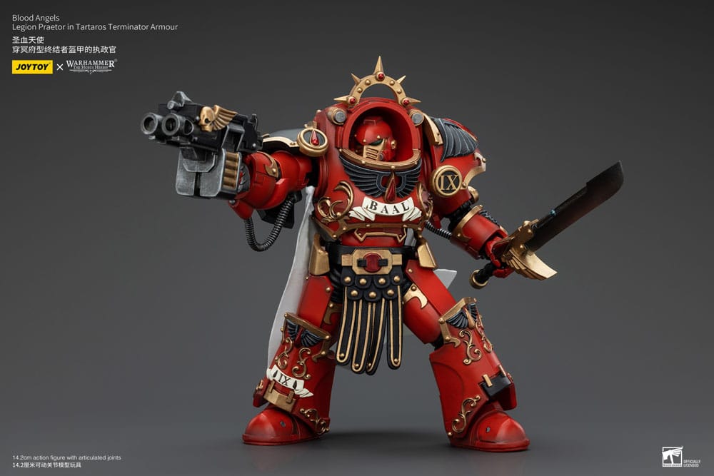 Warhammer The Horus Heresy Actionfigur 1/18 Blood Angels Legion Praetor in Tartaros Terminator Armour 14 cm Image 3