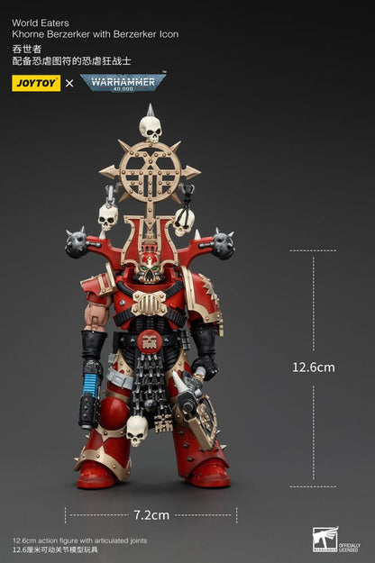 Warhammer 40k Actionfigur 1/18 World Eaters Khorne Berzerker with Berzerker lcon 13 cm Image 6