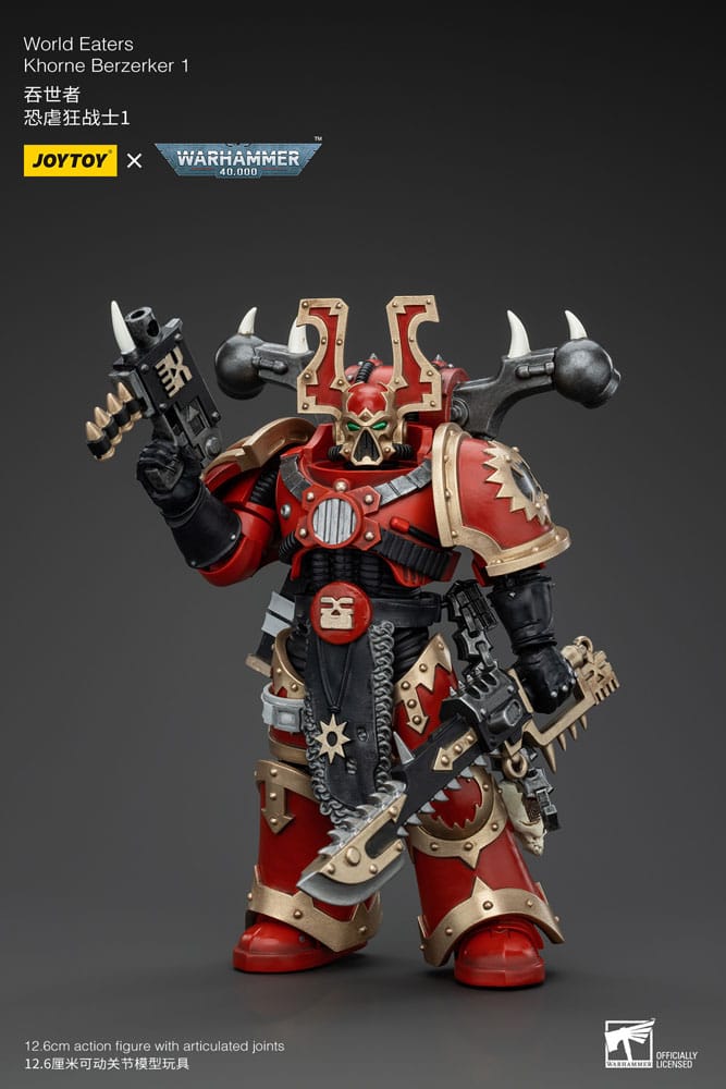 Warhammer 40k Actionfigur 1/18 World Eaters Khorne Berzerker 1 13 cm Image 2