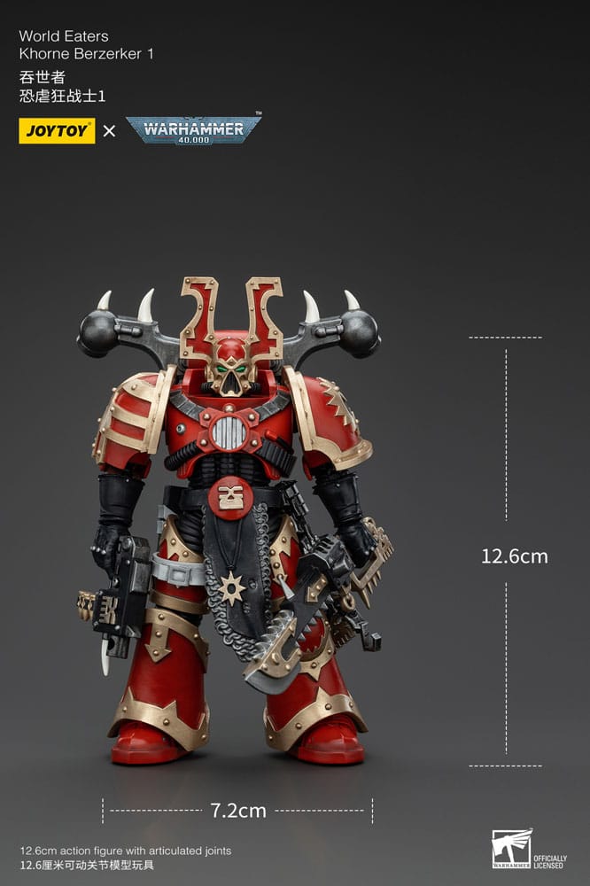 Warhammer 40k Actionfigur 1/18 World Eaters Khorne Berzerker 1 13 cm Image 6