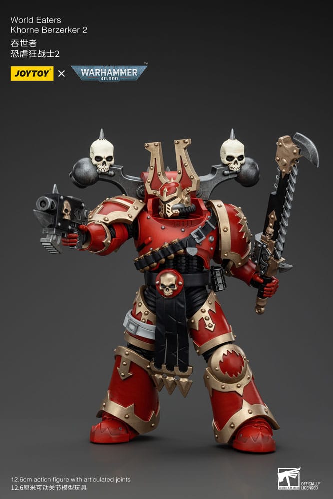 Warhammer 40k Actionfigur 1/18 World Eaters Khorne Berzerker 2 13 cm Image 4