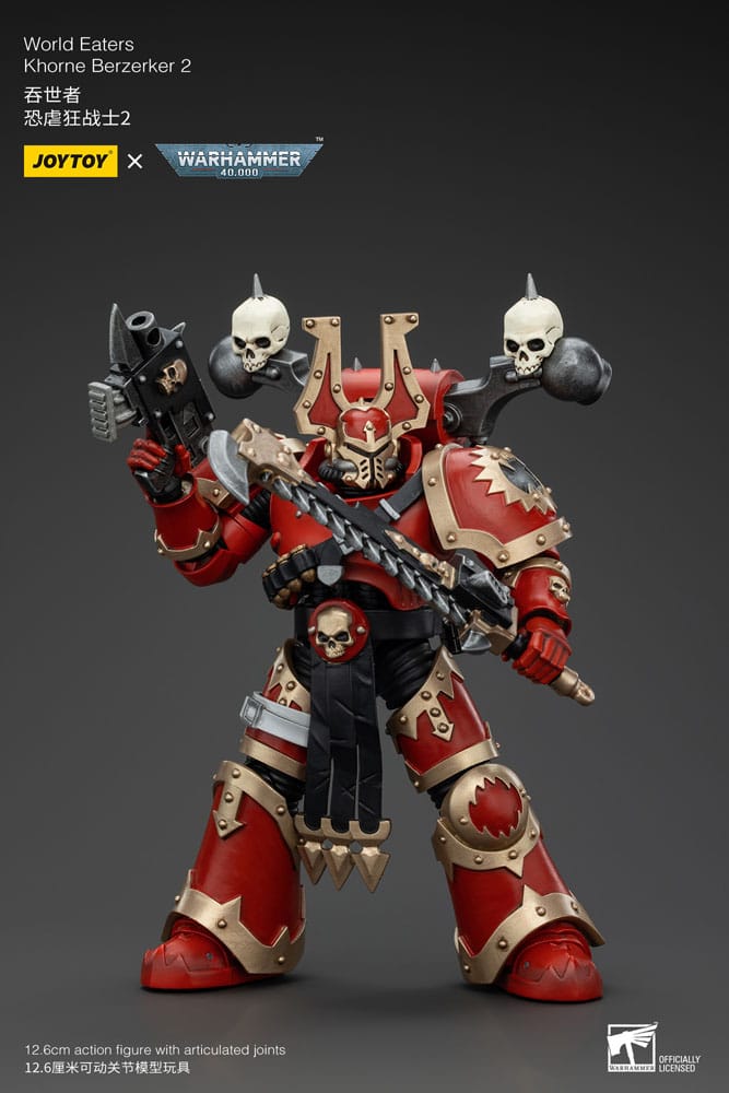 Warhammer 40k Actionfigur 1/18 World Eaters Khorne Berzerker 2 13 cm Image 5