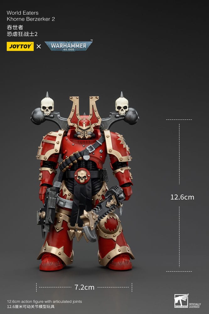 Warhammer 40k Actionfigur 1/18 World Eaters Khorne Berzerker 2 13 cm Image 6