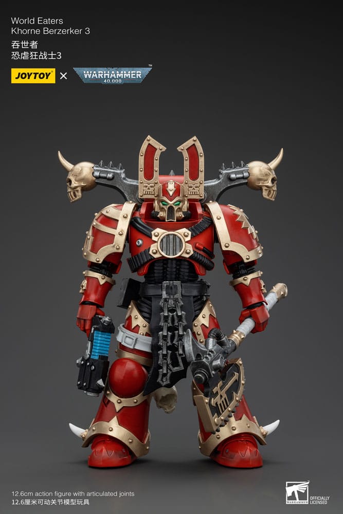 Warhammer 40k Actionfigur 1/18 World Eaters Khorne Berzerker 3 13 cm Image 1