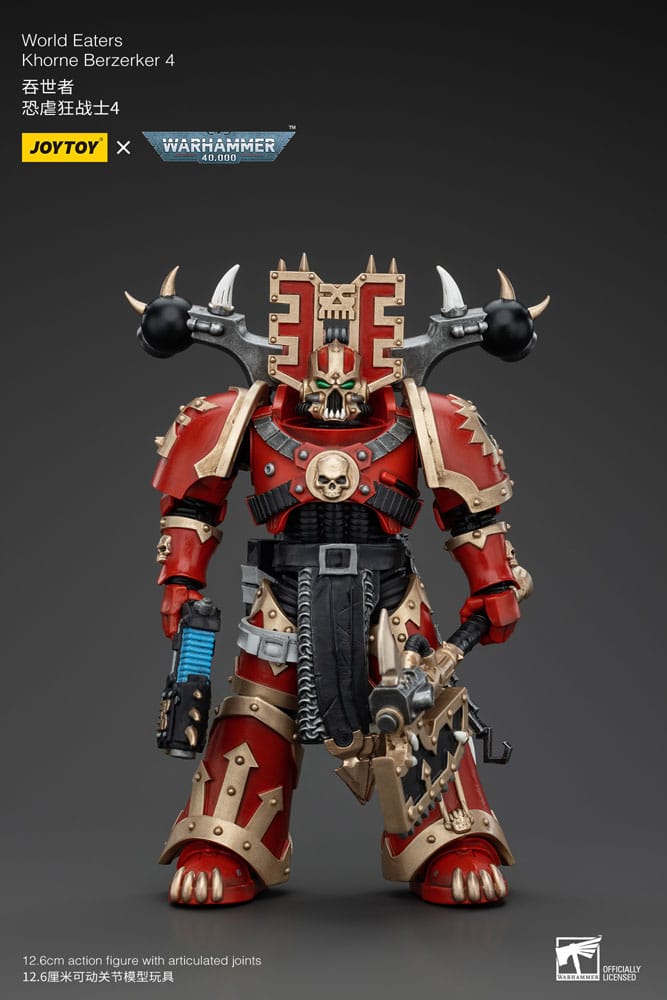 Warhammer 40k Actionfigur 1/18 World Eaters Khorne Berzerker 4 13 cm Image 1