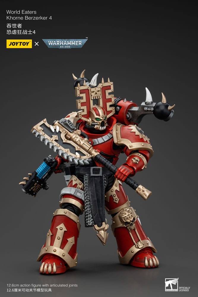 Warhammer 40k Actionfigur 1/18 World Eaters Khorne Berzerker 4 13 cm Image 4