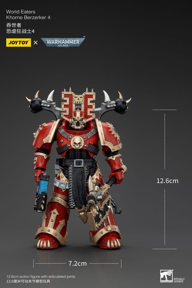 Warhammer 40k Actionfigur 1/18 World Eaters Khorne Berzerker 4 13 cm Image 6