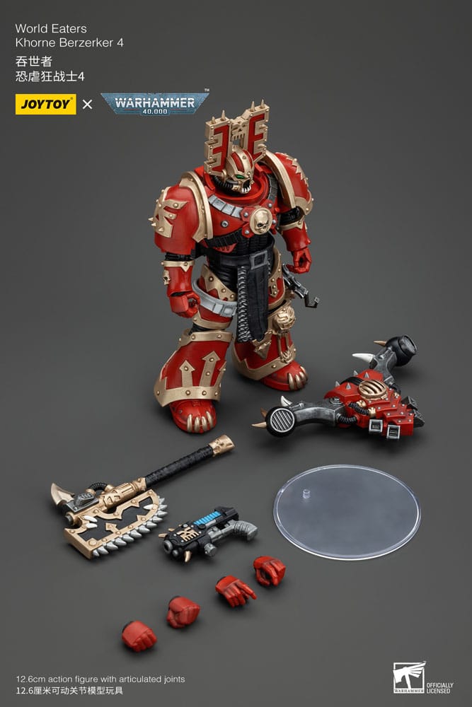 Warhammer 40k Actionfigur 1/18 World Eaters Khorne Berzerker 4 13 cm Image 7