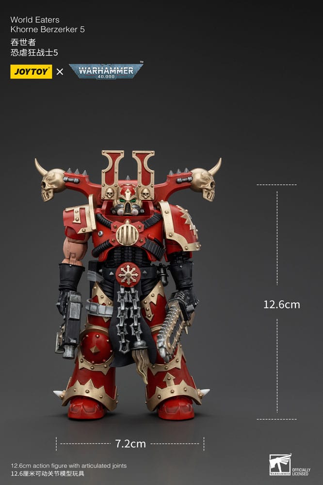 Warhammer 40k Actionfigur 1/18 World Eaters Khorne Berzerker 5 13 cm Image 6