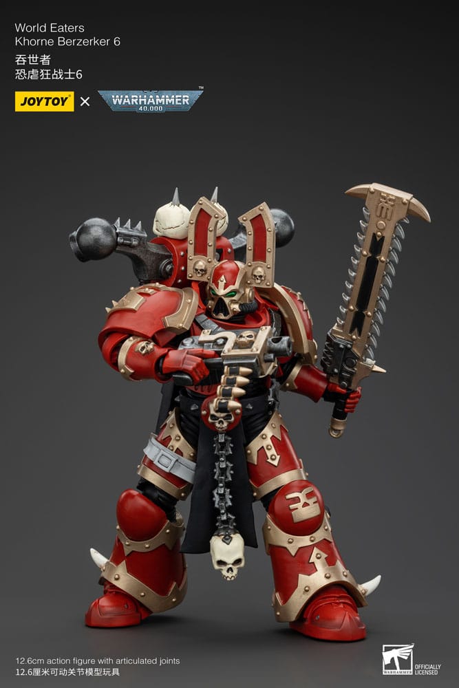 Warhammer 40k Actionfigur 1/18 World Eaters Khorne Berzerker 6 13 cm Image 4