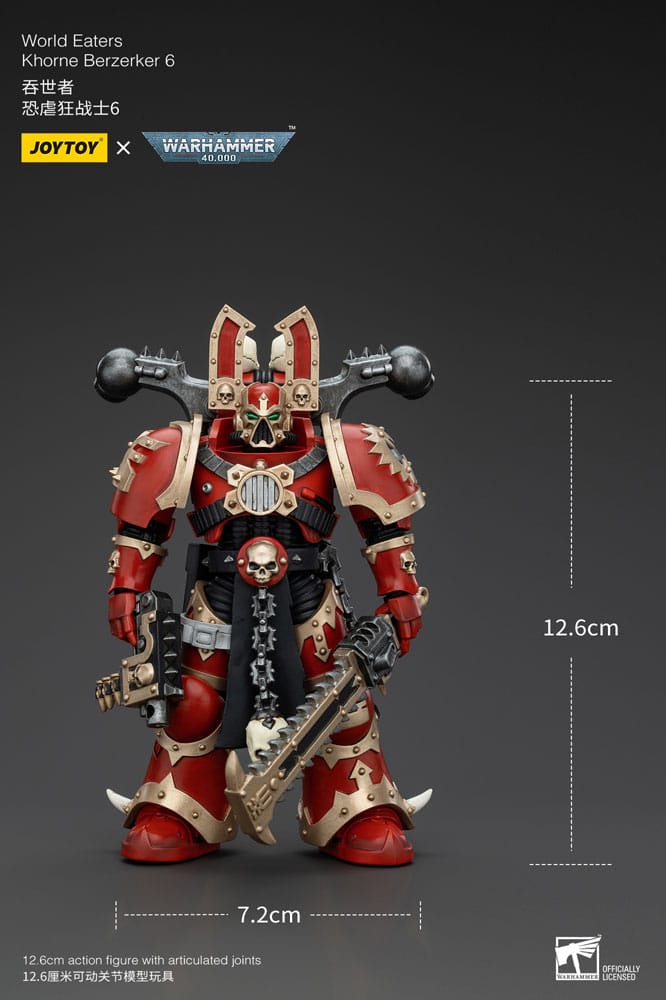 Warhammer 40k Actionfigur 1/18 World Eaters Khorne Berzerker 6 13 cm Image 6