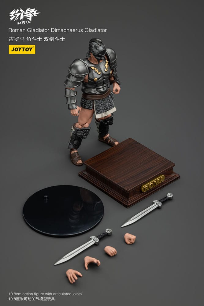 Strife Actionfigur 1/18 Roman Gladiator Dimachaerus Gladiator 11 cm Image 7