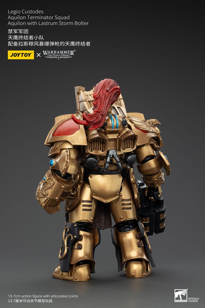 Warhammer The Horus Heresy Actionfigur 1/18 Legio Custodes Aquilon Terminator Squad Aquilon with Lastrum Storm Bolter 14 cm Image 3
