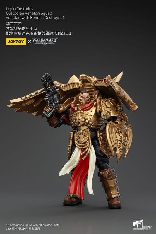 Warhammer The Horus Heresy Actionfigur 1/18 Legio Custodes Custodian Venatari Squad Venatari with Kenetic Destroyer 1 13 cm Image 2