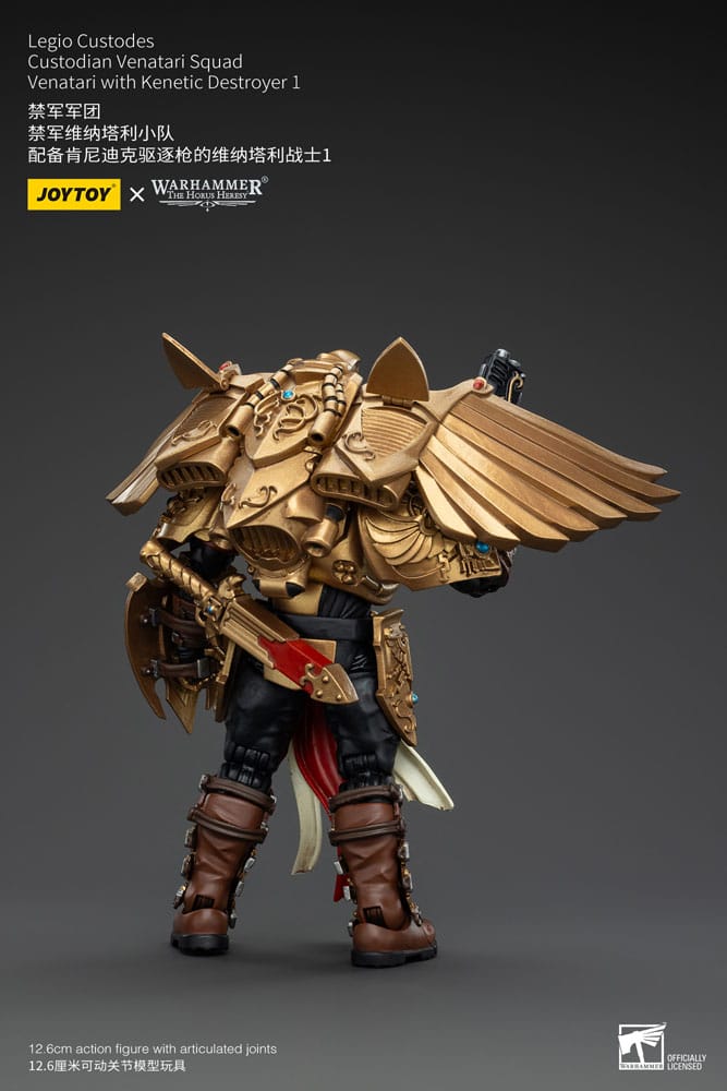 Warhammer The Horus Heresy Actionfigur 1/18 Legio Custodes Custodian Venatari Squad Venatari with Kenetic Destroyer 1 13 cm Image 3