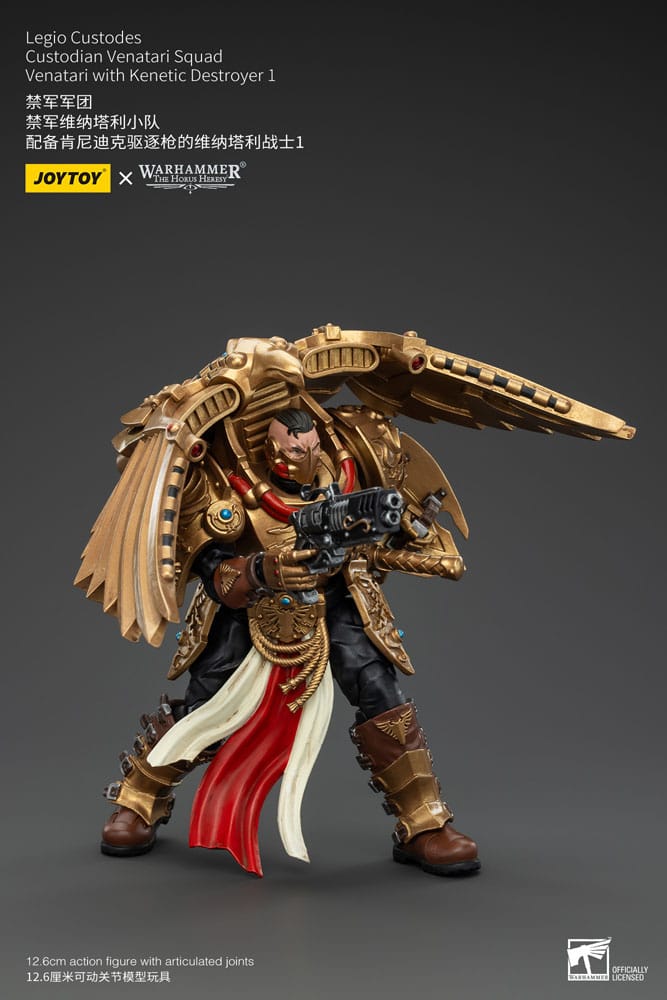 Warhammer The Horus Heresy Actionfigur 1/18 Legio Custodes Custodian Venatari Squad Venatari with Kenetic Destroyer 1 13 cm Image 5