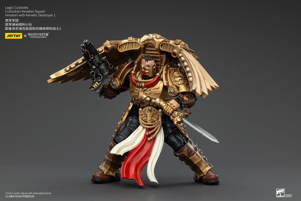 Warhammer The Horus Heresy Actionfigur 1/18 Legio Custodes Custodian Venatari Squad Venatari with Kenetic Destroyer 1 13 cm Image 6