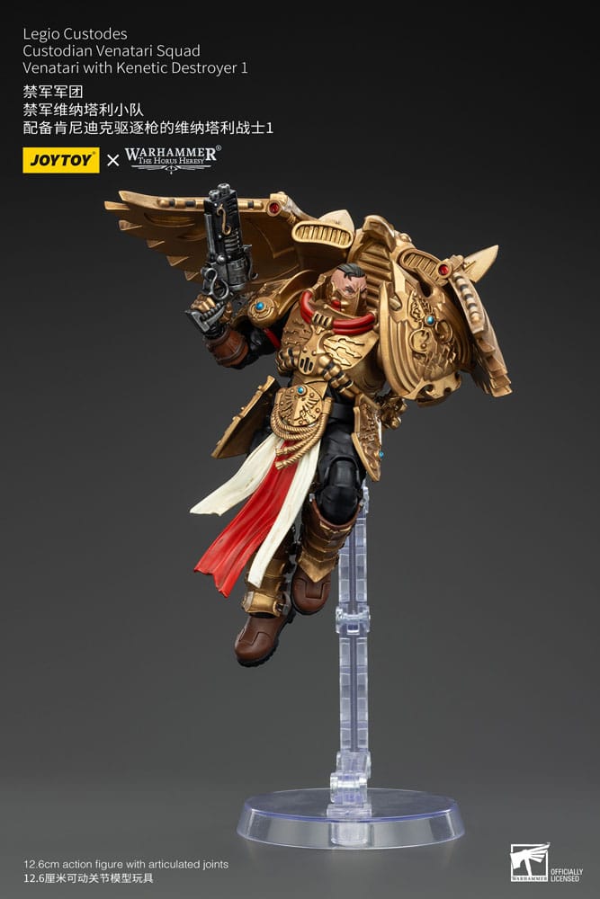 Warhammer The Horus Heresy Actionfigur 1/18 Legio Custodes Custodian Venatari Squad Venatari with Kenetic Destroyer 1 13 cm Image 8
