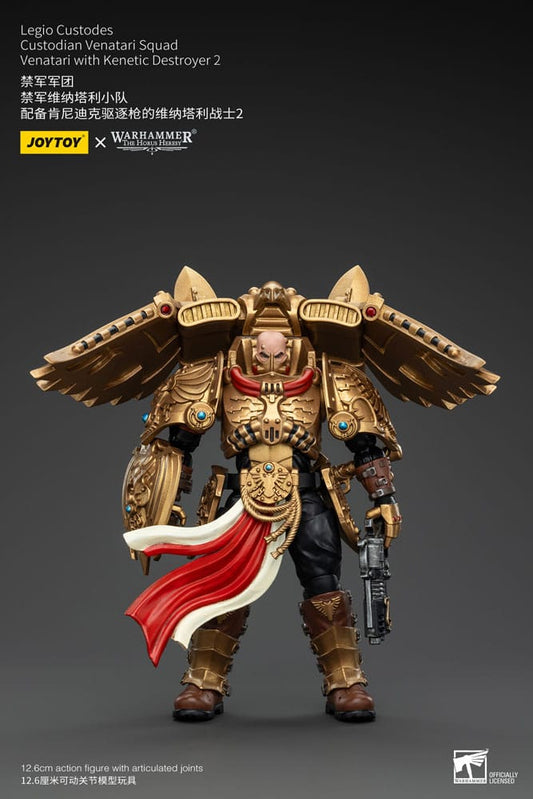 Warhammer The Horus Heresy Actionfigur 1/18 Legio Custodes Custodian Venatari Squad Venatari with Kenetic Destroyer 2 13 cm Image 1