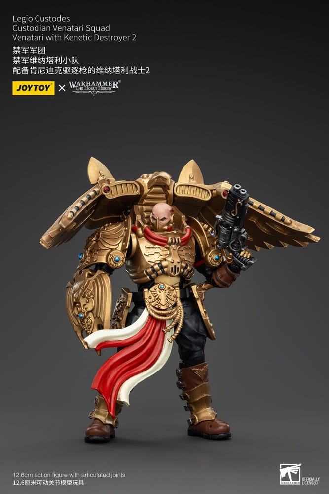 Warhammer The Horus Heresy Actionfigur 1/18 Legio Custodes Custodian Venatari Squad Venatari with Kenetic Destroyer 2 13 cm Image 2