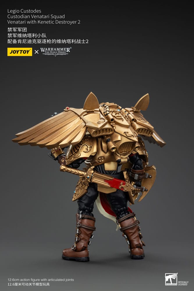 Warhammer The Horus Heresy Actionfigur 1/18 Legio Custodes Custodian Venatari Squad Venatari with Kenetic Destroyer 2 13 cm Image 3
