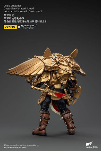 Warhammer The Horus Heresy Actionfigur 1/18 Legio Custodes Custodian Venatari Squad Venatari with Kenetic Destroyer 2 13 cm Image 3