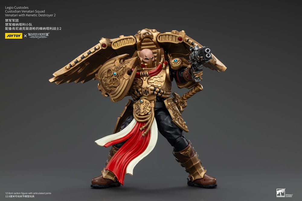 Warhammer The Horus Heresy Actionfigur 1/18 Legio Custodes Custodian Venatari Squad Venatari with Kenetic Destroyer 2 13 cm Image 4