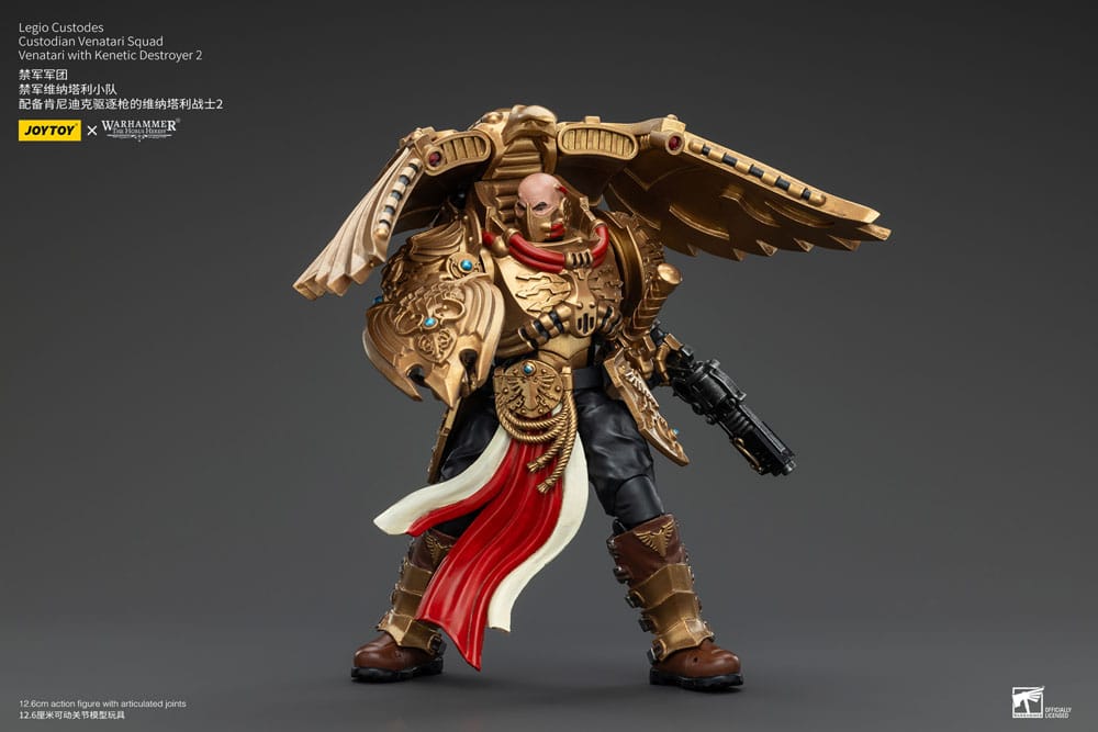 Warhammer The Horus Heresy Actionfigur 1/18 Legio Custodes Custodian Venatari Squad Venatari with Kenetic Destroyer 2 13 cm Image 5