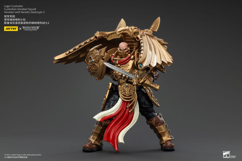 Warhammer The Horus Heresy Actionfigur 1/18 Legio Custodes Custodian Venatari Squad Venatari with Kenetic Destroyer 2 13 cm Image 6