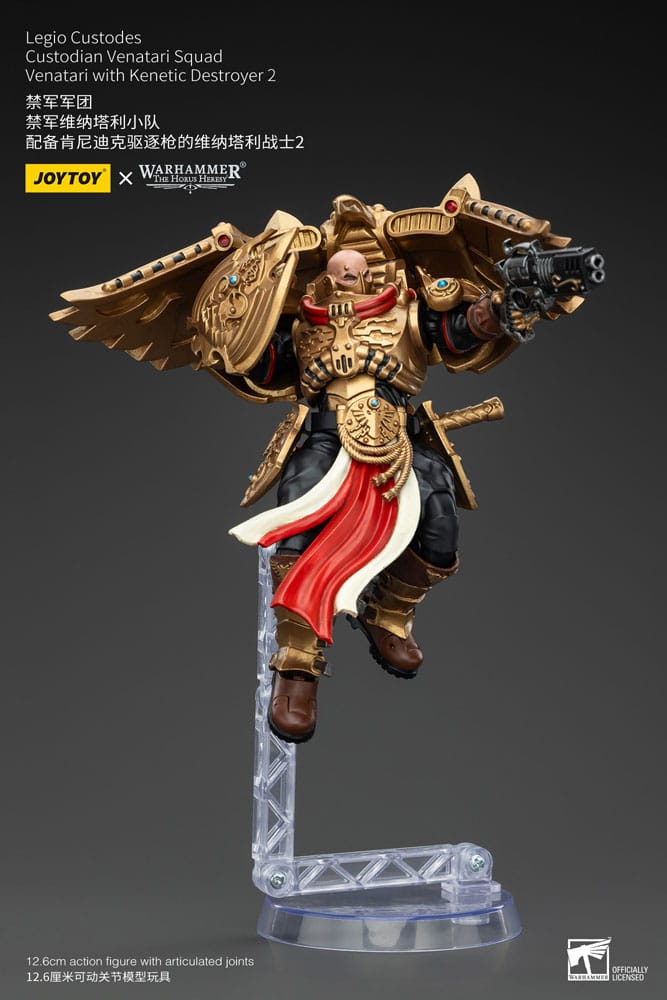 Warhammer The Horus Heresy Actionfigur 1/18 Legio Custodes Custodian Venatari Squad Venatari with Kenetic Destroyer 2 13 cm Image 7