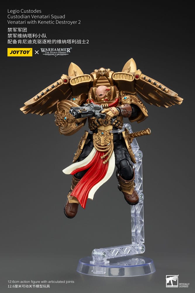 Warhammer The Horus Heresy Actionfigur 1/18 Legio Custodes Custodian Venatari Squad Venatari with Kenetic Destroyer 2 13 cm Image 8