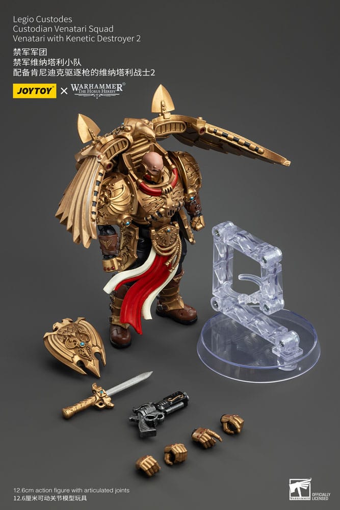 Warhammer The Horus Heresy Actionfigur 1/18 Legio Custodes Custodian Venatari Squad Venatari with Kenetic Destroyer 2 13 cm Image 9