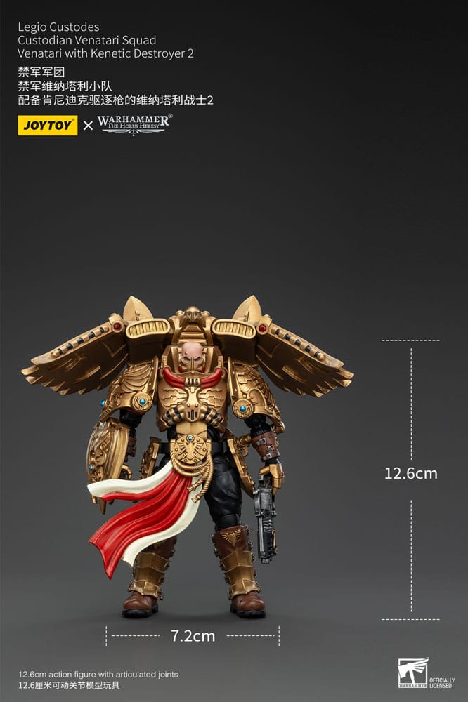 Warhammer The Horus Heresy Actionfigur 1/18 Legio Custodes Custodian Venatari Squad Venatari with Kenetic Destroyer 2 13 cm Image 10