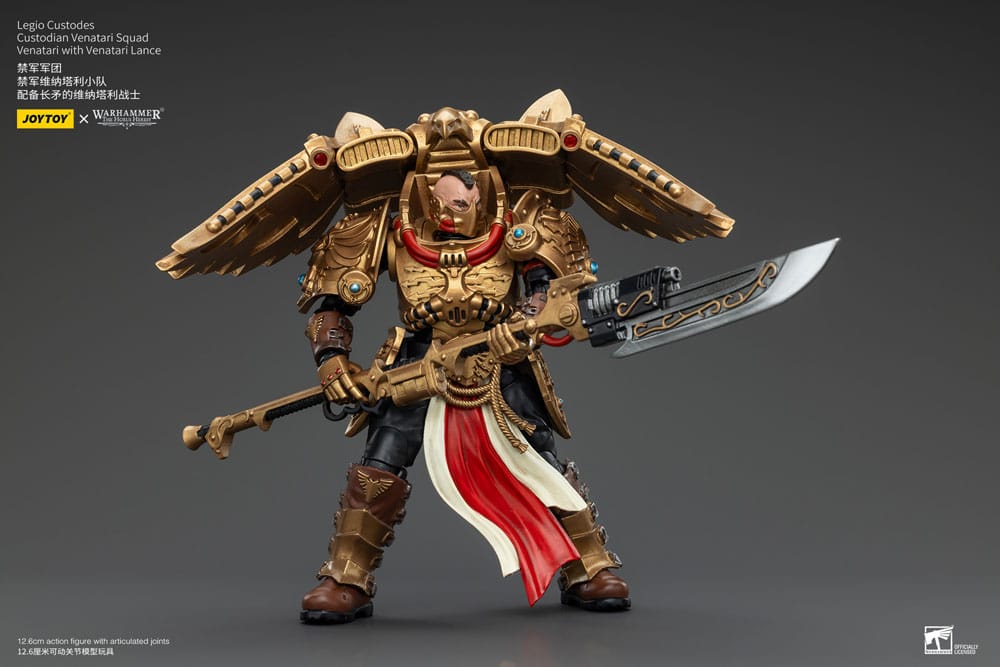 Warhammer The Horus Heresy Actionfigur 1/18 Legio Custodes Custodian Venatari Squad Venatari with Venatari Lance 13 cm Image 4